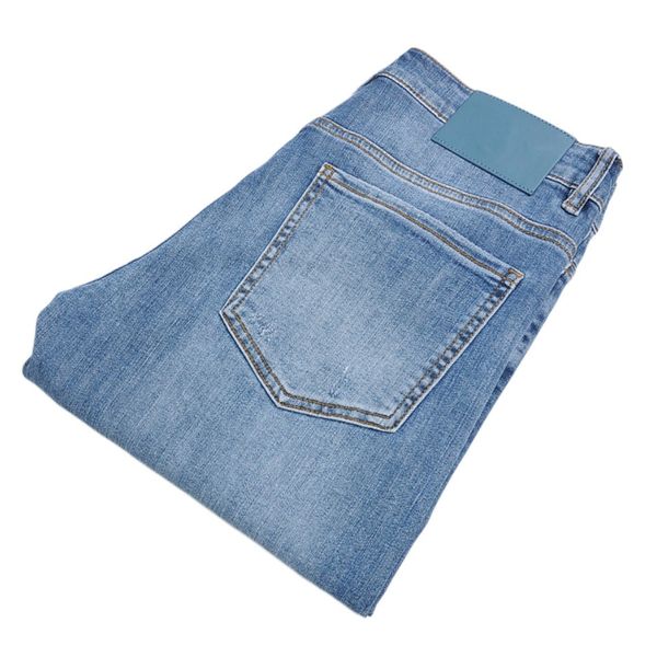 men's jeans spring summer thin denim slim fit european american high-end brand small straight pants jh6038-7, Blue
men's jeans spring summer thin denim slim fit european american high-end brand small straight pants jh6038-7, Blue