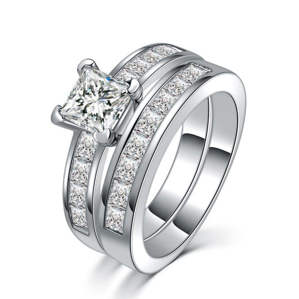queen princess cut ring set aaaaa zircon white gold filled party wedding band rings for women bridal sets promise jewelry gift, Slivery;golden
queen princess cut ring set aaaaa zircon white gold filled party wedding band rings for women bridal sets promise jewelry gift, Slivery;golden