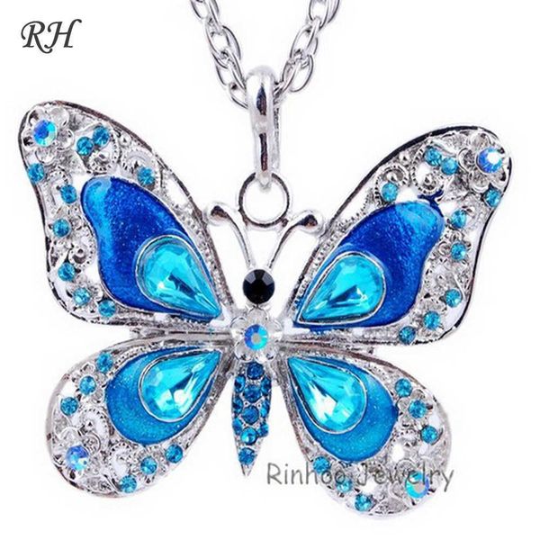pendant necklaces butterfly necklace butterfly jewelry autumn accessories popular hip enamel crystal butterfly pendant long necklace chain w, Silver
pendant necklaces butterfly necklace butterfly jewelry autumn accessories popular hip enamel crystal butterfly pendant long necklace chain w, Silver