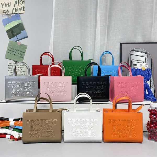 

totes fashion letters tote bag designer women handbags luxury pu leather shoulder crossbody bags protect black people shopper bag 2022