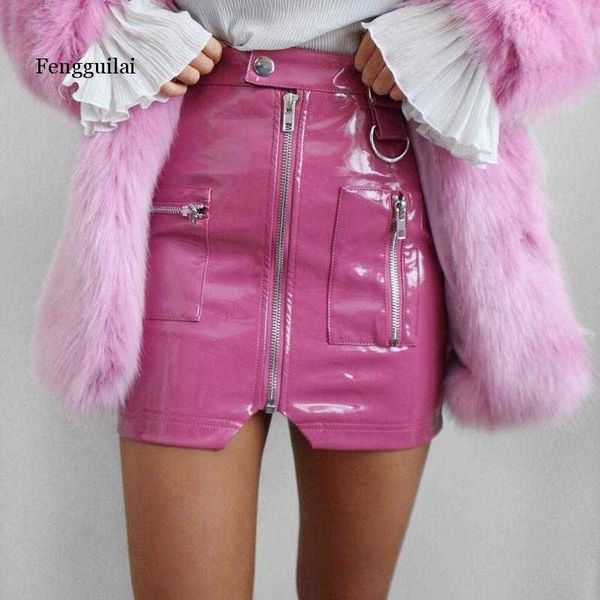skirts club outfits women mini skirt pu leather pvc high waist zipper pocket package hip shorts female streetwear party pink black j230417
skirts club outfits women mini skirt pu leather pvc high waist zipper pocket package hip shorts female streetwear party pink black j230417