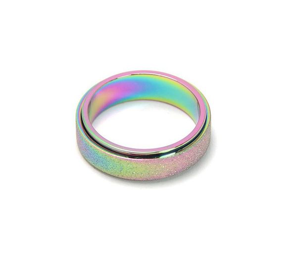 titanium steel frosted ring can be turned anxiolytic decompression ring ring couple ring jewelry, Silver
titanium steel frosted ring can be turned anxiolytic decompression ring ring couple ring jewelry, Silver
