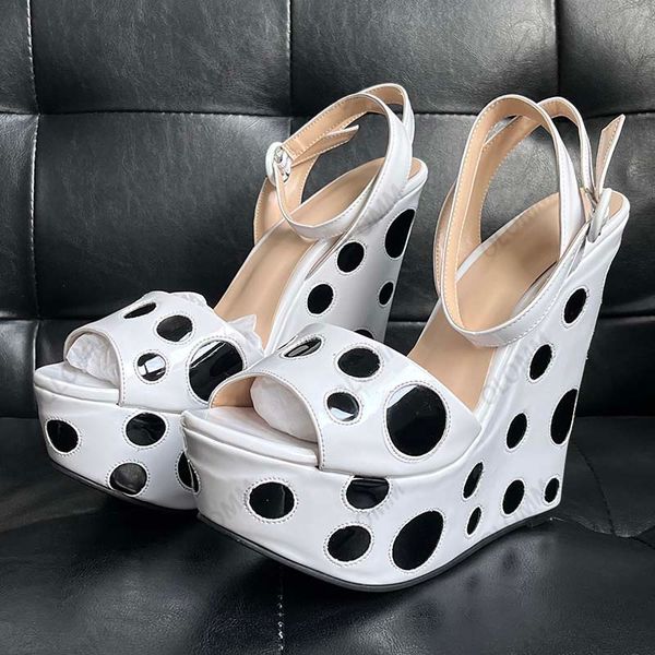 olomm handmade women summer platform sandals polka dot wedges heels open toe gorgeous black party shoes ladies size 35-47
olomm handmade women summer platform sandals polka dot wedges heels open toe gorgeous black party shoes ladies size 35-47