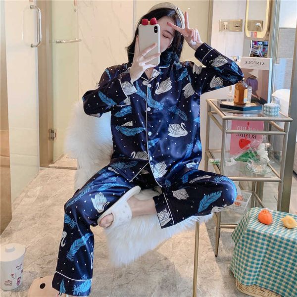 women's sleep lounge large size 6xl 7xl 8xl pajamas set casual sleepwear women satin 2pcs shirt pants lounge wear soft home clothes pyj
women's sleep lounge large size 6xl 7xl 8xl pajamas set casual sleepwear women satin 2pcs shirt pants lounge wear soft home clothes pyj