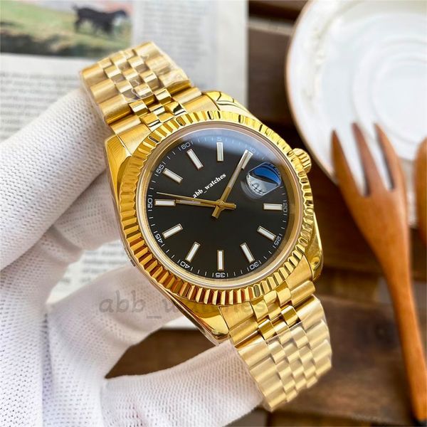 abb_watches mens watch couple automatic 41/36mm mechanical 31/28 quartz watches with box date just gold watch simplicity round stainless ste, Slivery;brown
abb_watches mens watch couple automatic 41/36mm mechanical 31/28 quartz watches with box date just gold watch simplicity round stainless ste, Slivery;brown