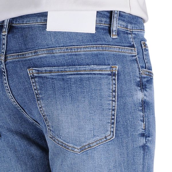 men's jeans spring summer thin denim slim fit european american high-end brand small straight pants jh6052-9, Blue
men's jeans spring summer thin denim slim fit european american high-end brand small straight pants jh6052-9, Blue
