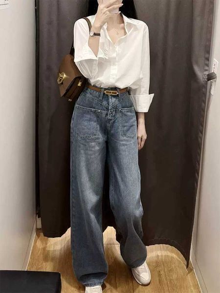 spring 2023 new pear shaped body wearing small fragrance style women's wear skin covering and slim denim wide leg pants two piece set, Blue
spring 2023 new pear shaped body wearing small fragrance style women's wear skin covering and slim denim wide leg pants two piece set, Blue