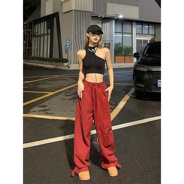 jeans women vintage red high street cargo pants high waist tether casual streetwear wide leg jeans baggy denim trouser ladies summer, Blue
jeans women vintage red high street cargo pants high waist tether casual streetwear wide leg jeans baggy denim trouser ladies summer, Blue