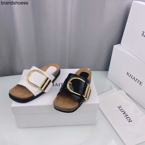 khaite thompson buckled leather slides slippers luxe slip-on beach sandals shoes genuine leather open toe casual flats for women luxury, Black
khaite thompson buckled leather slides slippers luxe slip-on beach sandals shoes genuine leather open toe casual flats for women luxury, Black