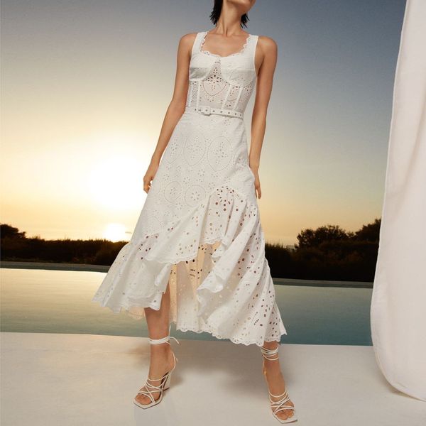 australian designer fanncy dress cotton embroidered sleeveless green red white midi dress, Black;gray
australian designer fanncy dress cotton embroidered sleeveless green red white midi dress, Black;gray