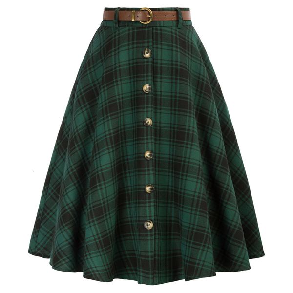 skirts belle poque women swing plaid midi skirt with belt elastic high waist buttons decorat vintage pleated skirt with pockets belt 230417, Black
skirts belle poque women swing plaid midi skirt with belt elastic high waist buttons decorat vintage pleated skirt with pockets belt 230417, Black