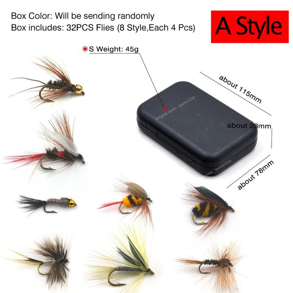 32pcs/box trout nymph fly fishing lure dry/wet flies nymphs ice fishing lures artificial bait with boxed fishingfishing lures
32pcs/box trout nymph fly fishing lure dry/wet flies nymphs ice fishing lures artificial bait with boxed fishingfishing lures