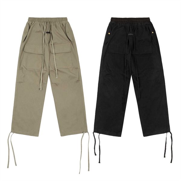ess pant luxury mens designer fog fears of god season 7 pocket drawstring water wash mens womens loose cargo pants straight casual pants, Black
ess pant luxury mens designer fog fears of god season 7 pocket drawstring water wash mens womens loose cargo pants straight casual pants, Black