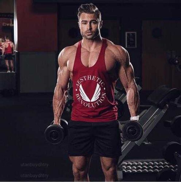 men's tracksuits men's arsv fitness bodybuilding racerback tank sports casual vest, Gray
men's tracksuits men's arsv fitness bodybuilding racerback tank sports casual vest, Gray