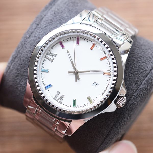 men watch 41mm automatic mechanical movement watch business designer watchs montre luxe, Slivery;brown
men watch 41mm automatic mechanical movement watch business designer watchs montre luxe, Slivery;brown