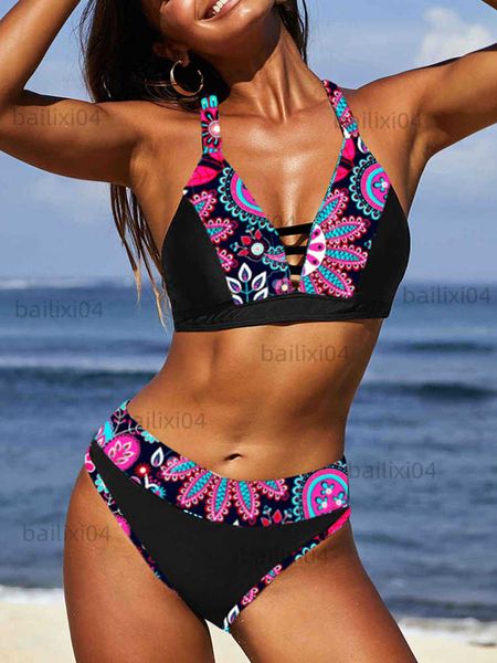 women's swimwear women's hollow out criss-cross bikini set vintage floral beach swimwear cut out boho swimsuits 2023 trend bathing, White;black
women's swimwear women's hollow out criss-cross bikini set vintage floral beach swimwear cut out boho swimsuits 2023 trend bathing, White;black