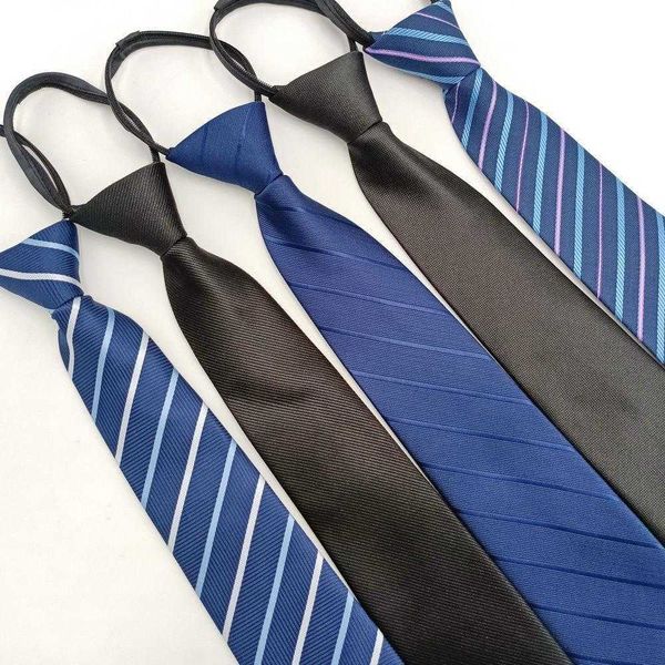 formal wear business lazy zipper tie mens pull peels black striped knot, Blue;purple
formal wear business lazy zipper tie mens pull peels black striped knot, Blue;purple