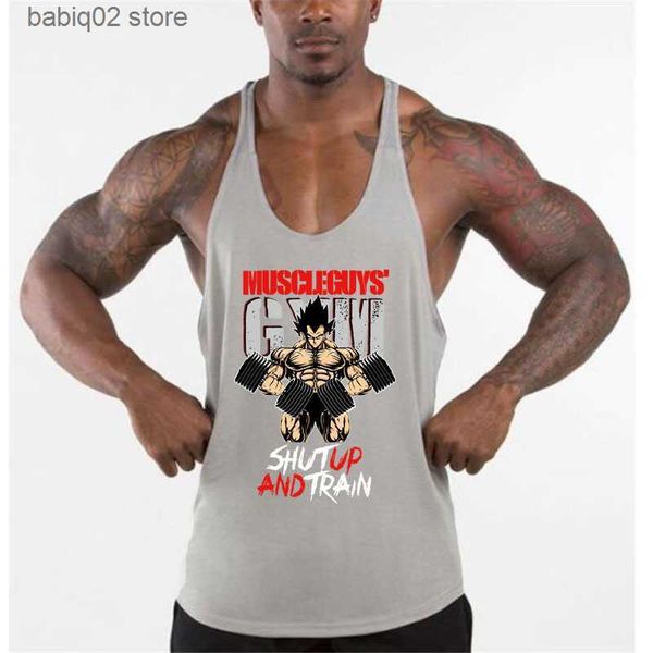 men' tank fitness stringer tank mens muscle sleeveless tankworkout singlets muscle shirt gym clothing bodybuilding vest t230417, White;black
men' tank fitness stringer tank mens muscle sleeveless tankworkout singlets muscle shirt gym clothing bodybuilding vest t230417, White;black