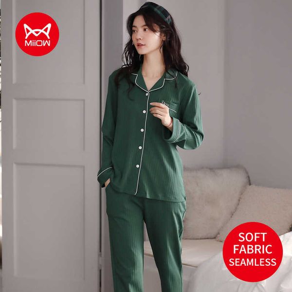 women's sleep lounge miiow cute cotton long-sleeved trousers autumn and winter loungewear pajamas women's homewear suit pajamas fo
women's sleep lounge miiow cute cotton long-sleeved trousers autumn and winter loungewear pajamas women's homewear suit pajamas fo