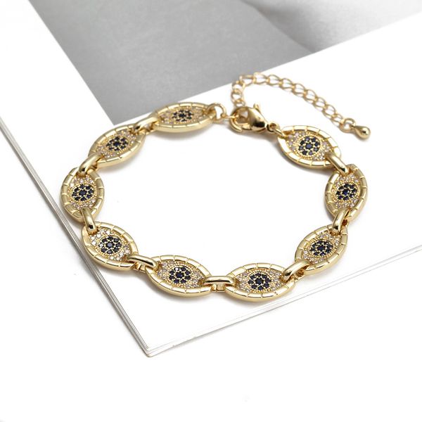s3583 fashion jewelry gold plated zircon evil eye bracelet for women blue eyes adjustable bracelets, Golden;silver
s3583 fashion jewelry gold plated zircon evil eye bracelet for women blue eyes adjustable bracelets, Golden;silver