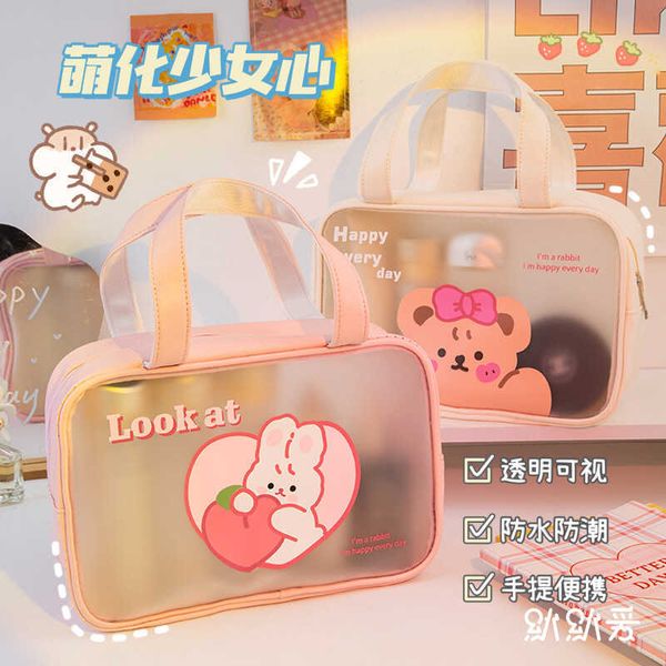 cosmetic bags new cute bag female transparent waterproof large capacity makeup girls travel wash portable beauty organizer 230417
cosmetic bags new cute bag female transparent waterproof large capacity makeup girls travel wash portable beauty organizer 230417