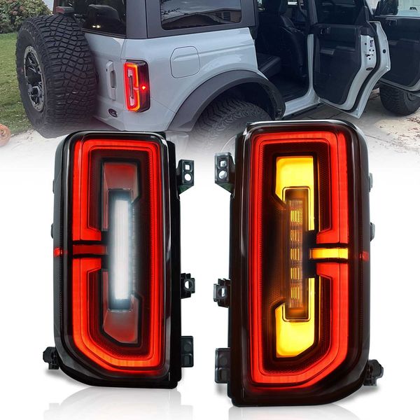 auto taillight assembly upgrade for ford bronco 2021-2023 led dynamic signal lamp brake driving reverse taillights
auto taillight assembly upgrade for ford bronco 2021-2023 led dynamic signal lamp brake driving reverse taillights