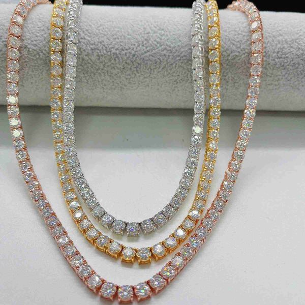hip hop jewelry fashion iced out 18k gold 925silver plated vvsmoissanite diamond tennis chain necklace, Silver
hip hop jewelry fashion iced out 18k gold 925silver plated vvsmoissanite diamond tennis chain necklace, Silver