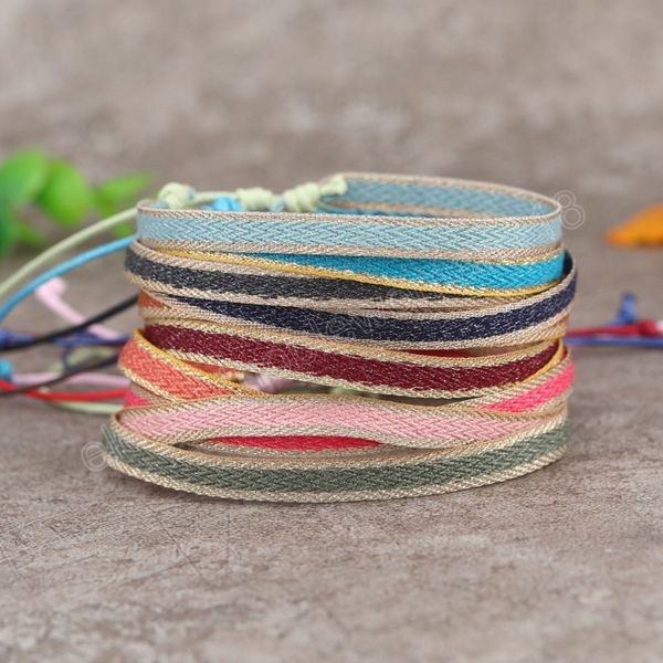 vintage weaved lucky fabric bracelet women men colorful ethnic friendship cloth bracelet for women jewelry, Golden;silver
vintage weaved lucky fabric bracelet women men colorful ethnic friendship cloth bracelet for women jewelry, Golden;silver