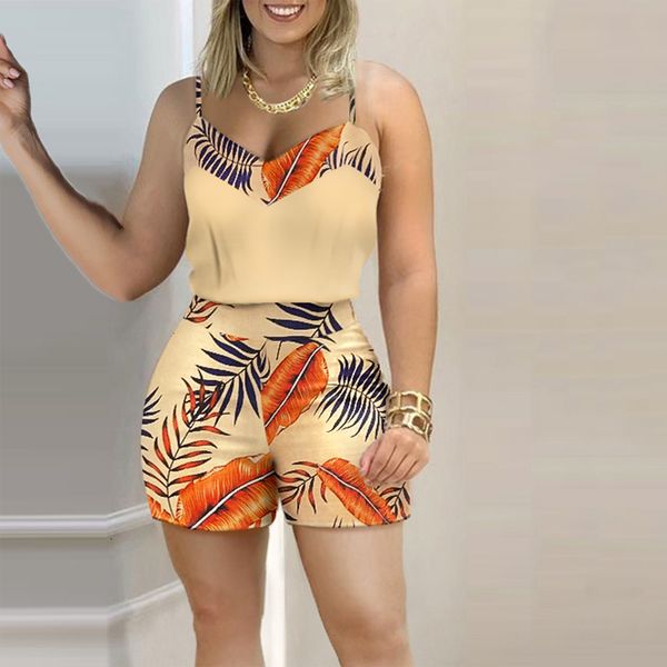 women's tracksuit fashion casual twopiece set suits wear female print spaghetti strap shorts 230417, Gray
women's tracksuit fashion casual twopiece set suits wear female print spaghetti strap shorts 230417, Gray
