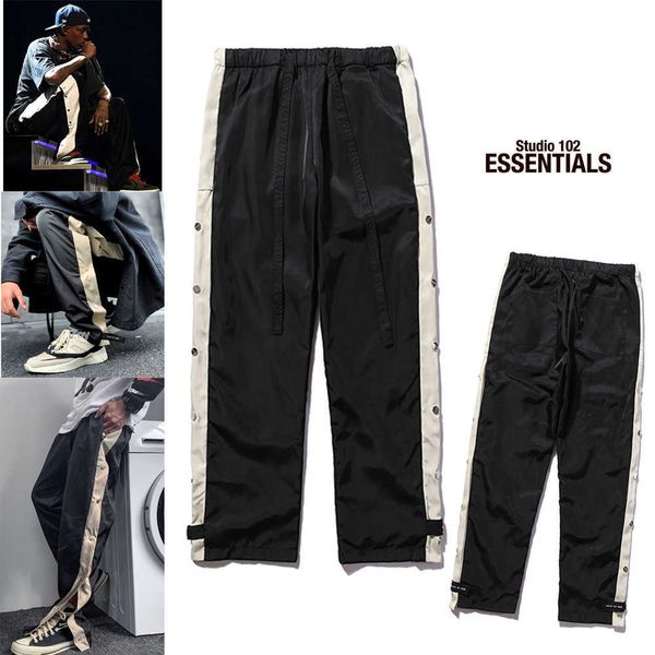 ess pant luxury mens designer american high street fog season 6 double breasted loose ribbon pants straight body pants cargo pants mens wome, Black
ess pant luxury mens designer american high street fog season 6 double breasted loose ribbon pants straight body pants cargo pants mens wome, Black