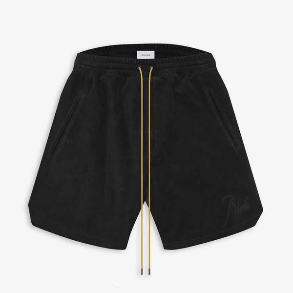 men's shorts rhude summer designer beach pants rhude embroidered velvet drawstring fashion brand american sports loose relaxed solid co, White;black
men's shorts rhude summer designer beach pants rhude embroidered velvet drawstring fashion brand american sports loose relaxed solid co, White;black