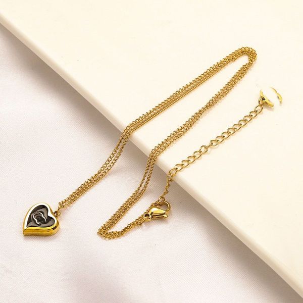 classic fashion pendant necklaces for women elegant heart necklace highly quality choker chains designer jewelry 18k plated gold girls gift, Silver
classic fashion pendant necklaces for women elegant heart necklace highly quality choker chains designer jewelry 18k plated gold girls gift, Silver