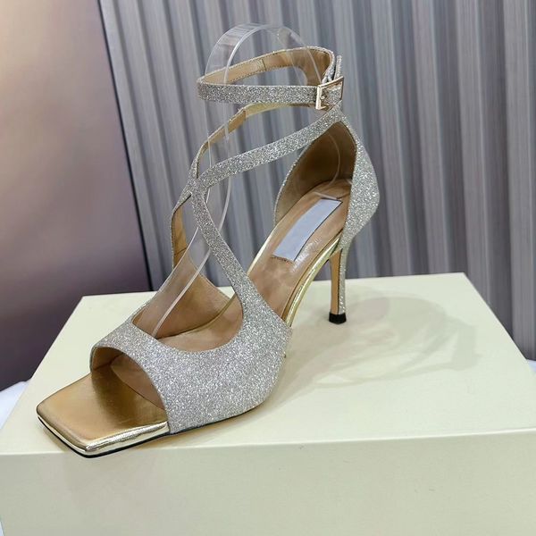 Fashion Sandals Luxury Designer Women Dress Shoes Ankle Strap Buckle Sexy Square Toe Open Toe 8.5CM High Heels Leather Sole Summer Wedding Shoe, Black
Fashion Sandals Luxury Designer Women Dress Shoes Ankle Strap Buckle Sexy Square Toe Open Toe 8.5CM High Heels Leather Sole Summer Wedding Shoe, Black