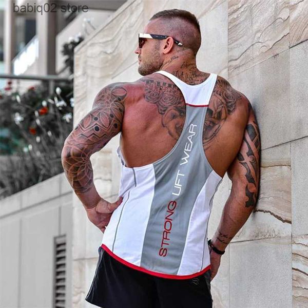 men' tank the new mens bodybuilding tank gyms fitness sleeveless shirt cotton clothing fashion singlet vest under shirt t230417, White;black
men' tank the new mens bodybuilding tank gyms fitness sleeveless shirt cotton clothing fashion singlet vest under shirt t230417, White;black