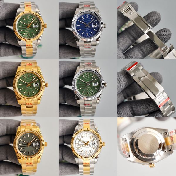 Luxury golden palm leaf dial designer men's watch 41mm/36mm women's watch waterproof 904L stainless steel sapphire automatic mechanical watch montre de luxe
Luxury golden palm leaf dial designer men's watch 41mm/36mm women's watch waterproof 904L stainless steel sapphire automatic mechanical watch montre de luxe