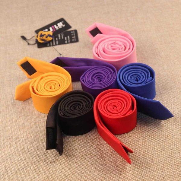 tie mens and womens korean style solid color narrow edition activity performance, Blue;purple 
tie mens and womens korean style solid color narrow edition activity performance, Blue;purple