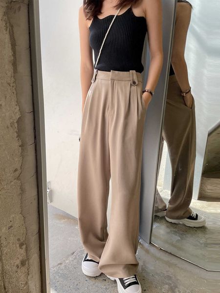 lizhiqi wide leg suit pants for women's loose new slim high waist dropped floor dragging 111091, Black;white
lizhiqi wide leg suit pants for women's loose new slim high waist dropped floor dragging 111091, Black;white