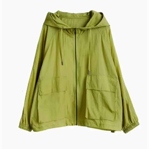 women's jackets summer women sun protection clothing thin hooded jacket large size korean sunscreen coat uv-proof women trench coat 230, Black;brown
women's jackets summer women sun protection clothing thin hooded jacket large size korean sunscreen coat uv-proof women trench coat 230, Black;brown