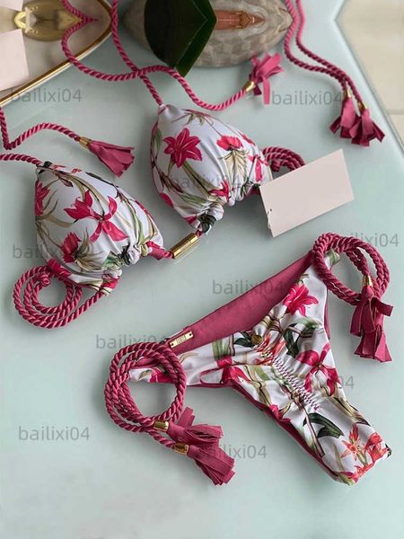 women's swimwear botanical-print braided rope bikini set swimsuit for women low waist two pieces beachwear 2022 bathing suit swimwear n, White;black
women's swimwear botanical-print braided rope bikini set swimsuit for women low waist two pieces beachwear 2022 bathing suit swimwear n, White;black