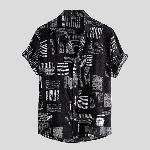 men's casual shirts 2022 slim lapel short sleeve haiian shirt summer new men's striped tree print beachwear casual fashion j230417, White;black
men's casual shirts 2022 slim lapel short sleeve haiian shirt summer new men's striped tree print beachwear casual fashion j230417, White;black