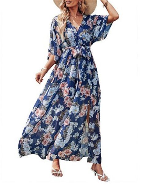 lace up chiffon long dress women summer casual floral print beach dress short sleeve v-neck belted slit maxi dresses, Black;gray
lace up chiffon long dress women summer casual floral print beach dress short sleeve v-neck belted slit maxi dresses, Black;gray