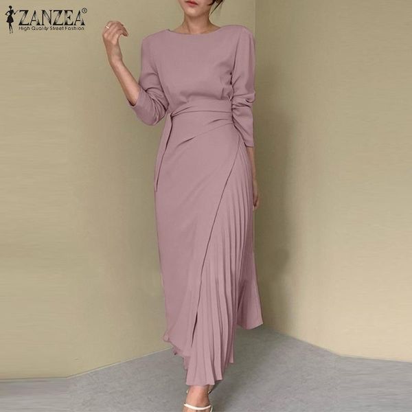 dresses 2022 zanzea fashion long sleeve pleated sundress kaftan elegant women ol work dress spring solid lace up long vestido robe femme, Black;gray
dresses 2022 zanzea fashion long sleeve pleated sundress kaftan elegant women ol work dress spring solid lace up long vestido robe femme, Black;gray