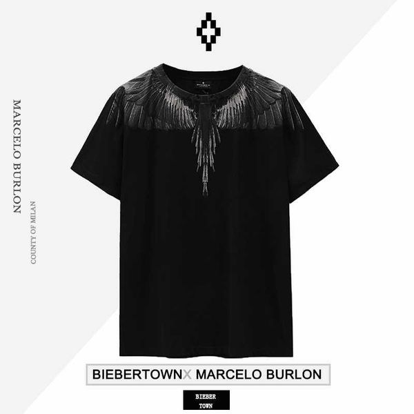 designer marcelos burlons classic dark short sleeve t-shirt for men and women loose summer fashion y9id, White;black
designer marcelos burlons classic dark short sleeve t-shirt for men and women loose summer fashion y9id, White;black