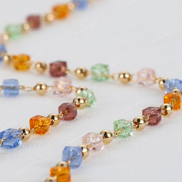 1meter bohemian cube beads chain for kc gold choker necklace bracelets women charm handmade party jewelry making diy accessories jewelry mak, Blue;slivery
1meter bohemian cube beads chain for kc gold choker necklace bracelets women charm handmade party jewelry making diy accessories jewelry mak, Blue;slivery
