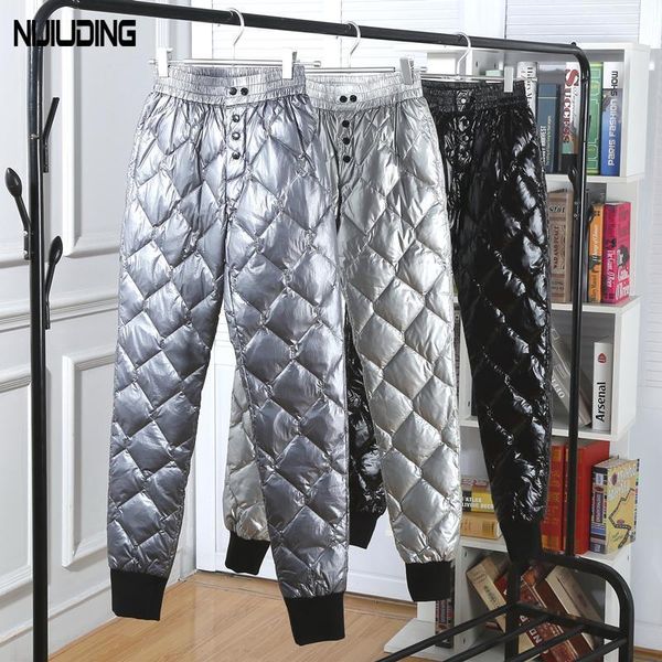 capris winter warm thick women down pants casual high waist glossy diamond patchwork button harem pants for girl female long trousers, Black;white
capris winter warm thick women down pants casual high waist glossy diamond patchwork button harem pants for girl female long trousers, Black;white