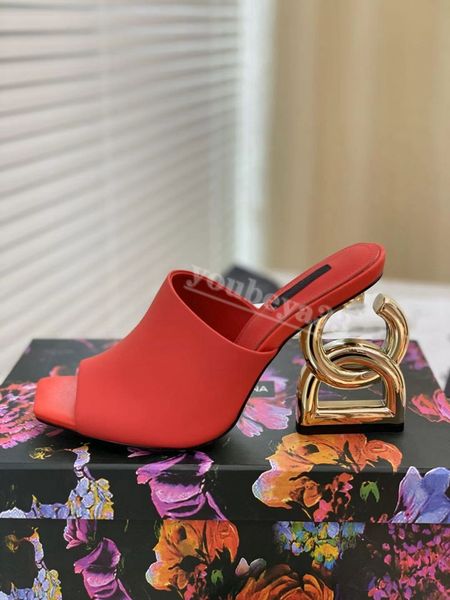 2023 genuine women's high-heeled slippers fashion letter heel design multicolor heel height 9cm, women shoes sizes 35-42, Black
2023 genuine women's high-heeled slippers fashion letter heel design multicolor heel height 9cm, women shoes sizes 35-42, Black