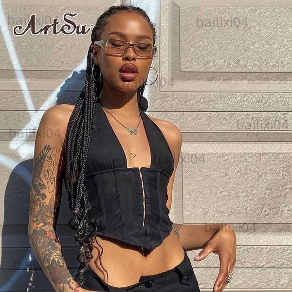 women's tanks camis artsu black white backless halter crop women summer deep v sleeveless tanks camis lace up camisole asnve83440 t2304
women's tanks camis artsu black white backless halter crop women summer deep v sleeveless tanks camis lace up camisole asnve83440 t2304