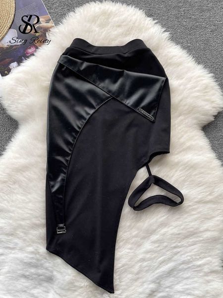 skirts singiny feminino couro do plutnio saia retalhos cintura elstica slin bainha mini saia streetwear coreano clube saias sensuais j230417, Black
skirts singiny feminino couro do plutnio saia retalhos cintura elstica slin bainha mini saia streetwear coreano clube saias sensuais j230417, Black