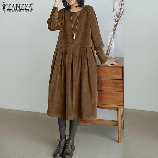 dresses casual long sleeve a line dresses vintage corduroy dress zanzea fashion solid robe femme women oversized pleated midi vestidos, Black;gray
dresses casual long sleeve a line dresses vintage corduroy dress zanzea fashion solid robe femme women oversized pleated midi vestidos, Black;gray