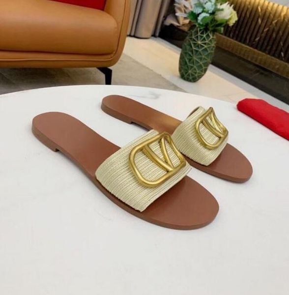 women's slippers classic version of shoes with open heels and shallow sandals woven with small metal napa stripes luxury beach flat fli, Black
women's slippers classic version of shoes with open heels and shallow sandals woven with small metal napa stripes luxury beach flat fli, Black
